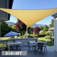thumbnail image 1 of Sun Shade Sail Triangle 8/12/16FT Canopy Patio Garden Covers Outdoor Awning Pool UV Block Sunshade, 1 of 9