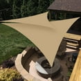 thumbnail image 1 of Sun Shade Sail Triangle Waterproof 6.5/10/12/16FT Outdoor Garden Patio Party Sunscreen Awing Triangle Canopy 98% UV Block with Free Rope, 1 of 7