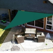 Sun Shade Sail Triangle Waterproof 6.5/10/12/16FT Outdoor Garden Patio Party Sunscreen Awing Triangle Canopy 98% UV Block with Free Rope