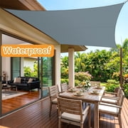 Sun Shade Sail for Patio, Yamaziot 10x13 Rectangle Canopy, Waterproof UV Block Cover Sunshade for Deck Outdoor Backyard Lawn Garden Pool, Grey