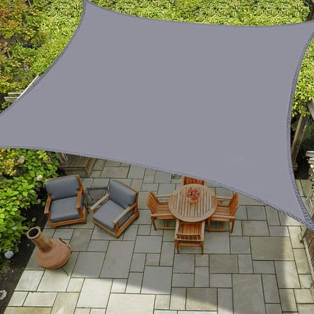 Sun Shade Sails Canopy, Rectangle Outdoor Shade Canopy 7' x 13' UV Block Canopy for Outdoor Patio Garden Backyard