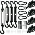 thumbnail image 1 of Sun Shade Sails Hardware Kit 6 Inch for Rectangle Triangle Shade Sail Installation, 304 Anti-Rust Stainless Steel Kit for Outdoor Patio Garden (40Pcs) D, 1 of 5