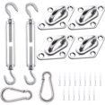 thumbnail image 1 of Sun Shade Sails Hardware Kit 6 Inch for Rectangle Triangle Shade Sail Installation, 304 Anti-Rust Stainless Steel Kit for Outdoor Patio Garden (40Pcs), 1 of 5