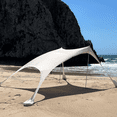 thumbnail image 1 of Sun Shelter Beach Shade Canopy by SkyBed, UPF 50+, Durable, Lightweight, 2-Pole, XL, Cool Gray, 1 of 11