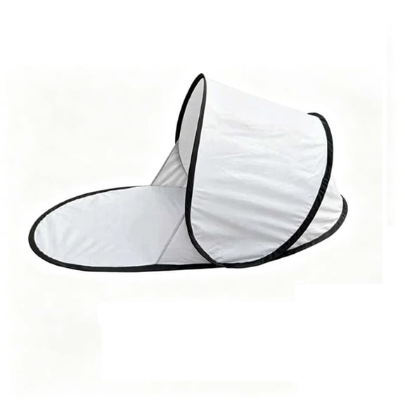 Sun Shelter Tent 55.9 x 28.3 Inch, Foldable Portable One Person Beach Shade Canopy for Fishing Gardening Camping Rest, White