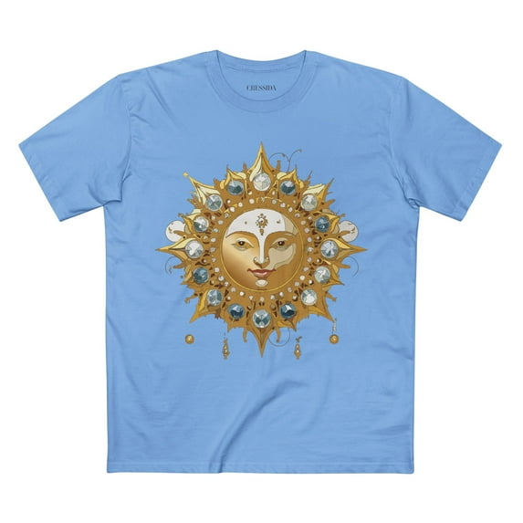 Sun Shirt, Shirt with Sun, Tee Shirt with Gold Sun