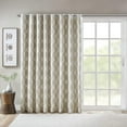 thumbnail image 1 of Sun Smart Blakesly Printed Ikat Blackout Patio Curtain - 100x84" - Taupe, 1 of 5