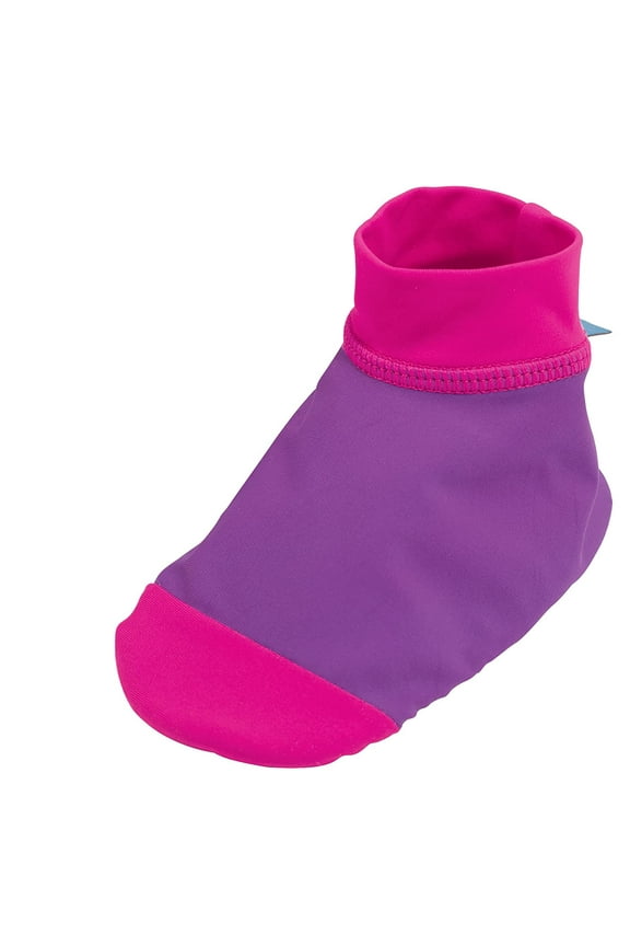 Infant UPF 50 Non-Skid Sand and Water Swimming Socks Medium Purple Md 5.5 Inch Foot Length Purple