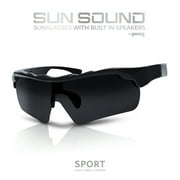 Sun Sound Smart Sunglasses Combine On Trend Classic Sunglasses with Built-In Bluetooth Premium Speakers - Unisex SM-MED SPORT / BLACK