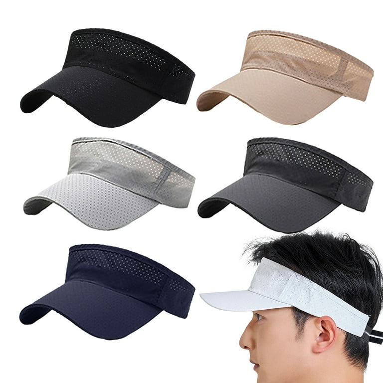 Sun Sport Visors Hat Fits Men Women, Running Golf Beach Cap Extra