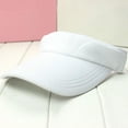 thumbnail image 1 of Sun Sports Visor Hats Adjustable Hat Summer Cotton Cap for Men Women,White, 1 of 2