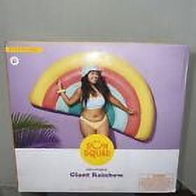Sun Squad Inflatable Giant Rainbow Pool Float