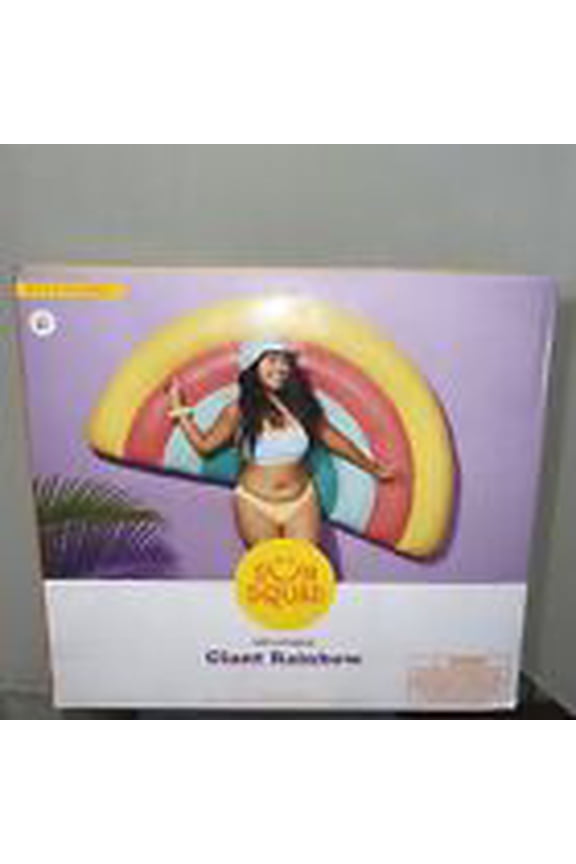 Inflatable Giant Rainbow Pool Float