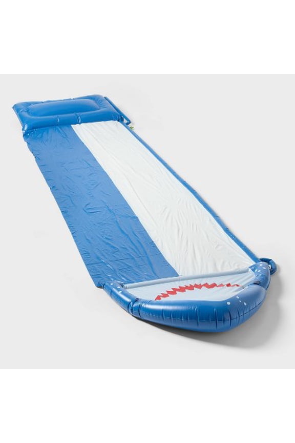 Shark Water Slide Lawn Toy Ages 5-12 Max 154 lbs 18 FT