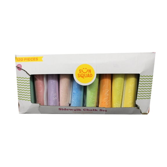 Sun Squad Sidewalk Chalk Set 120 Pieces