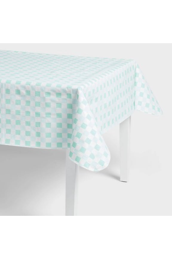 Star Tablecloth 60x84 White Blue Multicolor