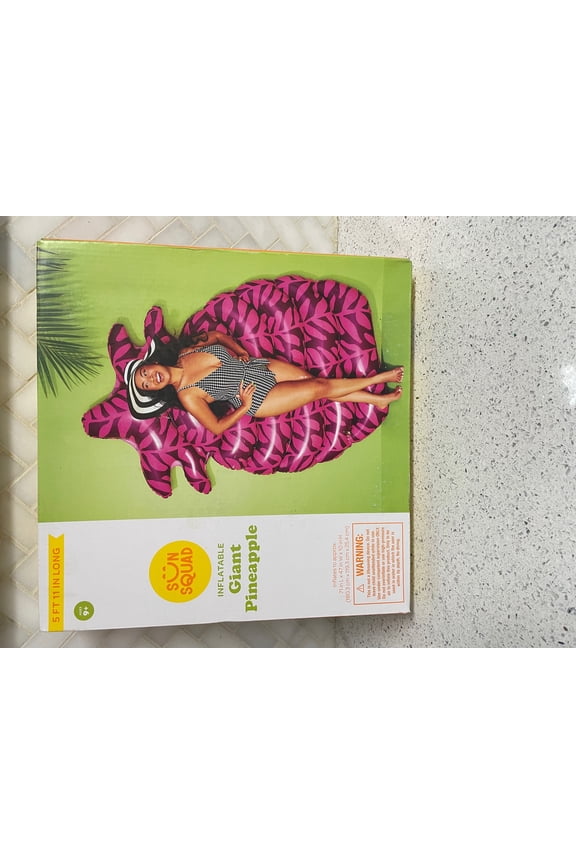 inflatable Giant Pineapple Float, 71" L X 47" W X 10" H