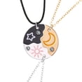 thumbnail image 1 of Sun Star Moon Magnetic Friendship Necklace Alloy Material Magnetic Closure Friendship Gift Jewelry Accessory, 1 of 5