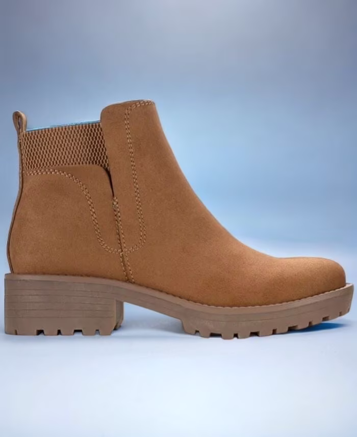 Sun + Stone Bran Micro Pull On Round Toe Kandy Ankle Booties Shoes Size 5.5M NIB