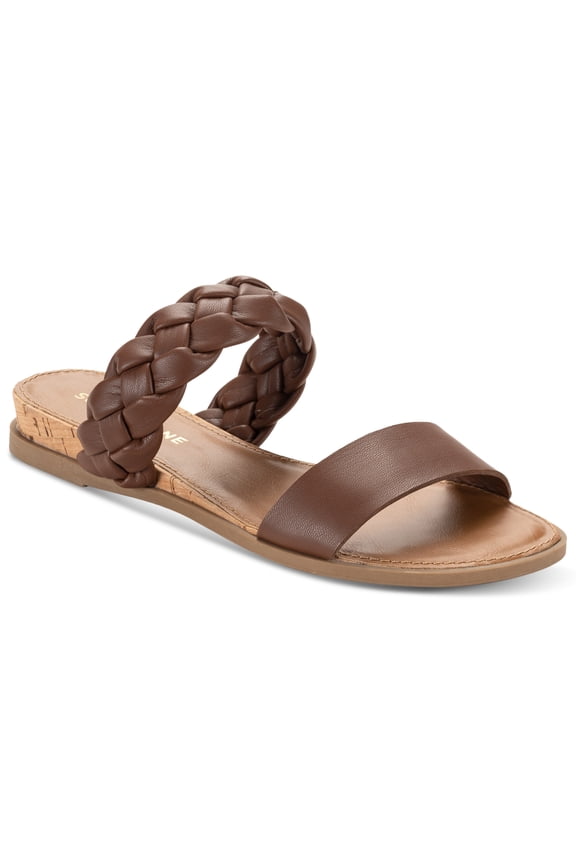 Sun Stone Easten Slide Sandals Chocolate Woven 7.5M