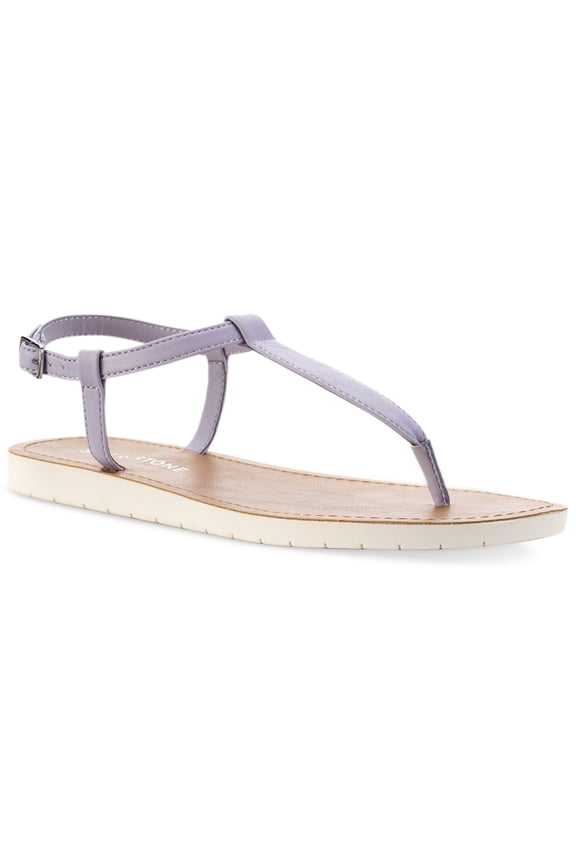 Sun Stone Kristi Flat Sandals Lilac Smooth 9.5W