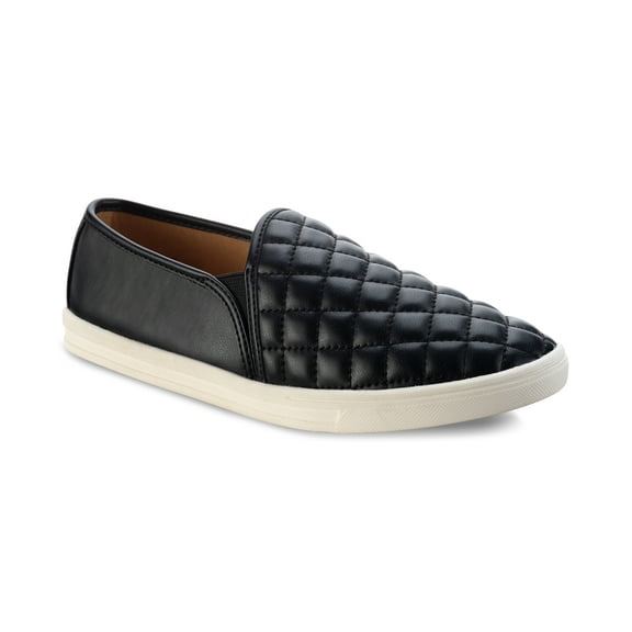 Sun Stone Mariam Quilted Slip-On Sneaker Black 11M
