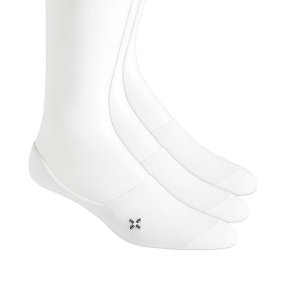 Sun + Stone Men's 3 Pack Sun + Stone No-Show Socks Shoe Sizes 7-12 B4HP (White)