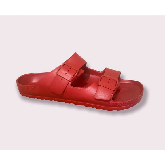 Sun + Stone Men's Jude Slip-on Sandals (10, Red)