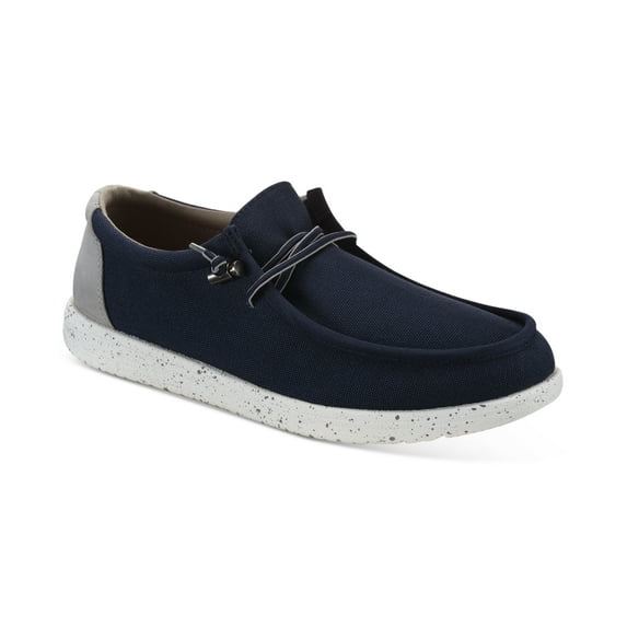 Sun Stone Mens Brian Sneaker Navy grey Canvas 7M