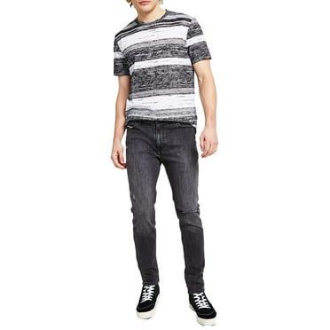 Sun   Stone Mens David Low Rise Tapered Leg Slim Jeans