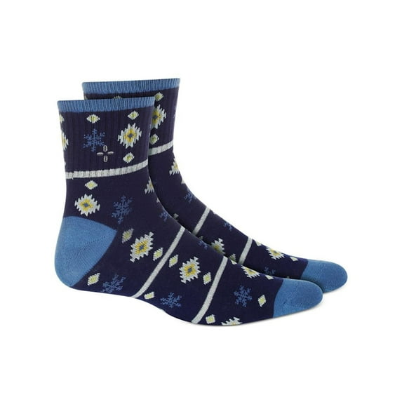 Sun + Stone Mens Printed Holiday Quarter Socks