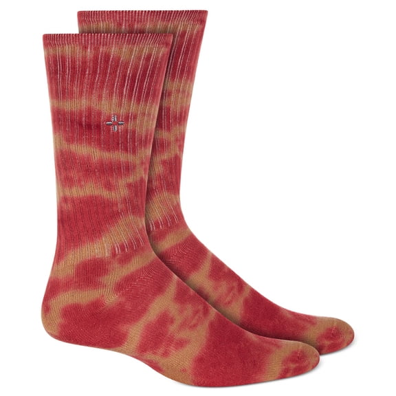 Sun   Stone Mens Tie Dye Knit Crew Socks