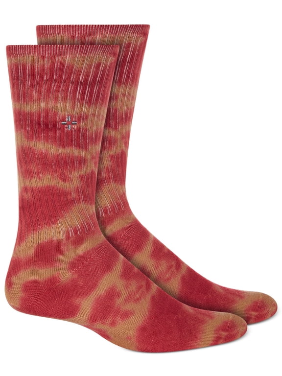 Mens Tie Dye Knit Crew Socks