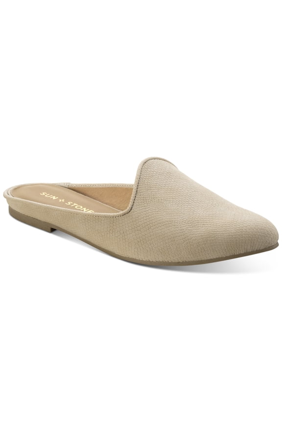 Sun Stone Ninna Mules Ivory Snake 11M