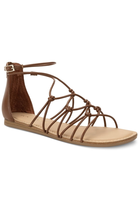 Sun Stone Okenaa Gladiator Sandals Brandy Smooth 9.5M