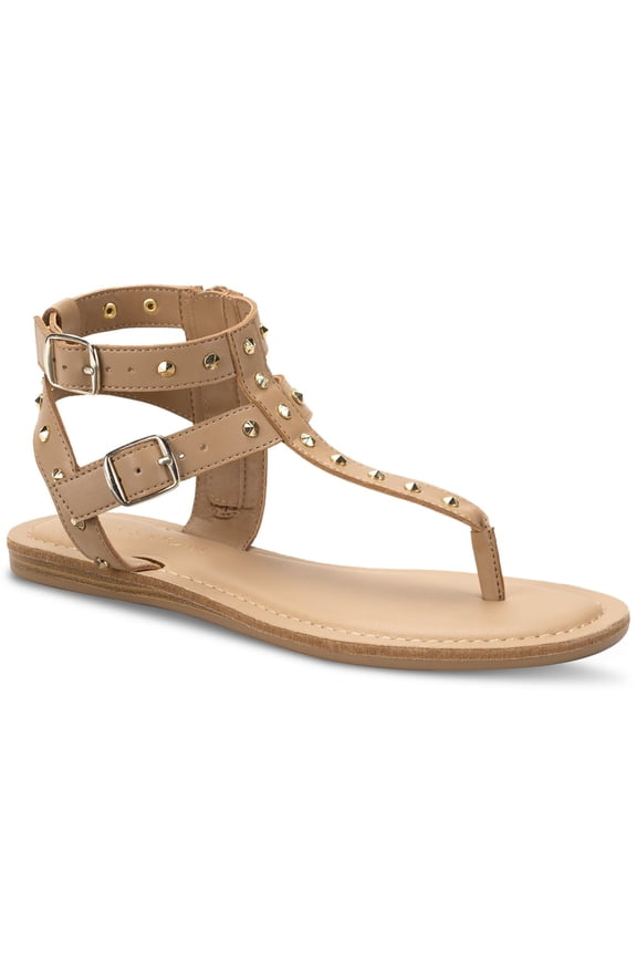 Sun Stone Olindaa Gladiator Sandals Tan Smooth 5.5M