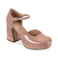 thumbnail image 1 of Sun + Stone Pink Vienna Two-Piece Platform Pumps, 1 of 5