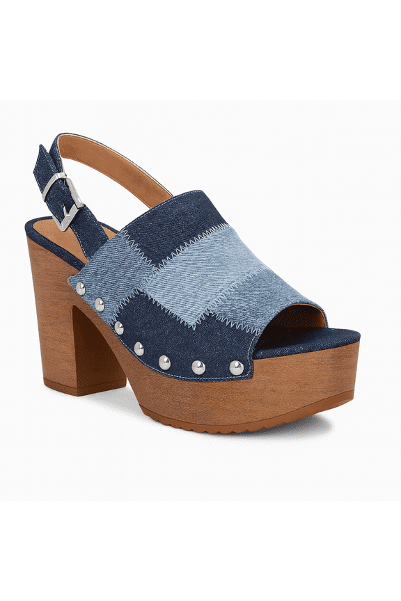 Sun Stone Rayaell Dress Sandals Denim Patchwork 7M