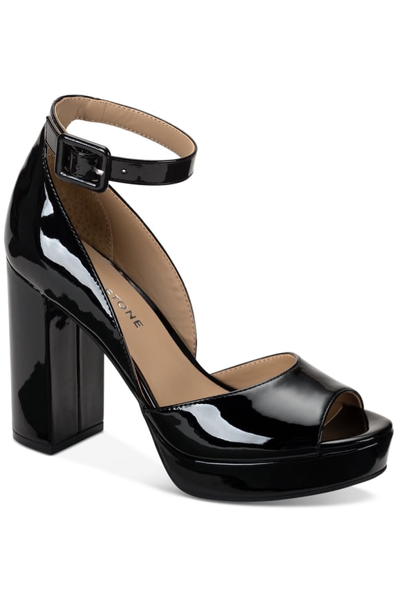 Sun Stone Reemaa D'Orsay Pumps Black Patent 8.5W