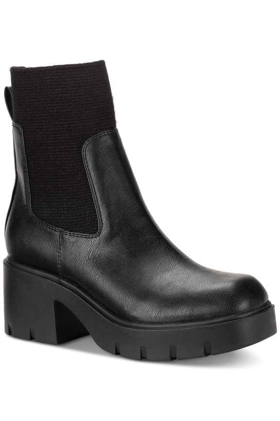 Sun Stone Verityy Chelsea Booties Black Smooth 8.5M