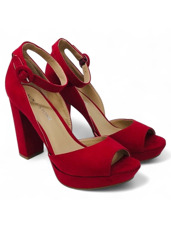 Women's Reemaa Peep Toe Block Heel Platform Sandals