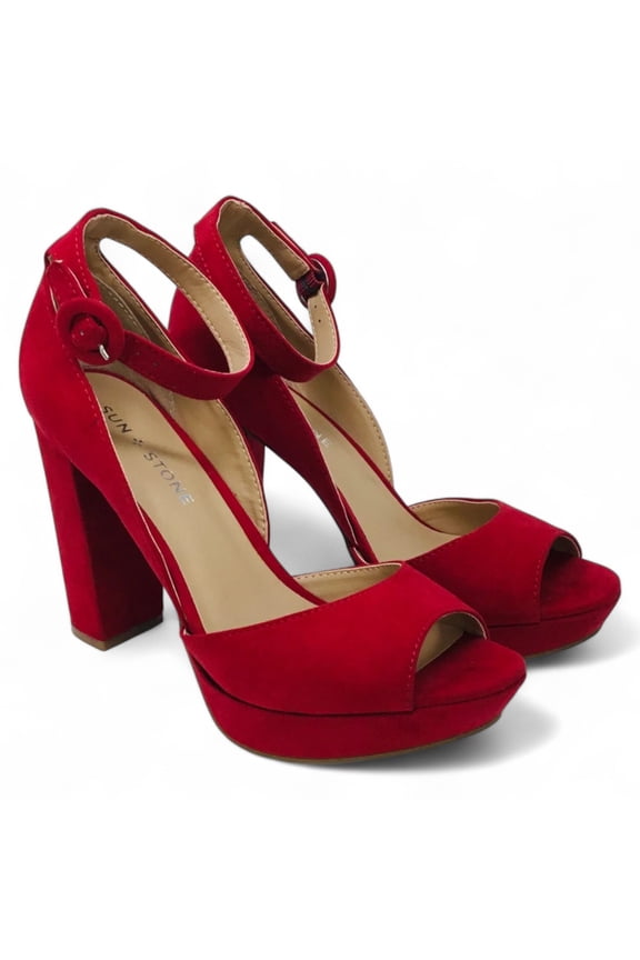 Women's Reemaa Peep Toe Block Heel Platform Sandals