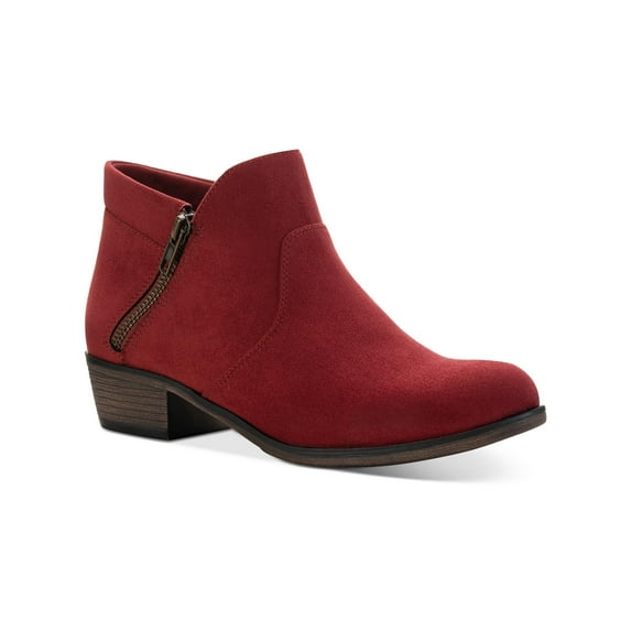 Sun + Stone Womens Abby Faux Suede Ankle Booties