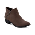 thumbnail image 1 of Sun + Stone Womens Abby Faux Suede Ankle Booties, 1 of 3