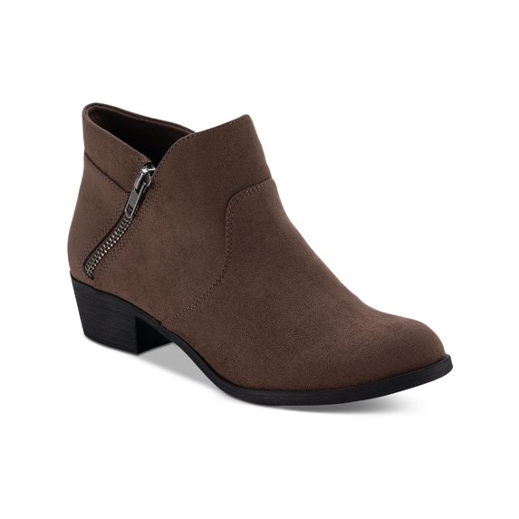 Sun + Stone Womens Abby Faux Suede Ankle Booties