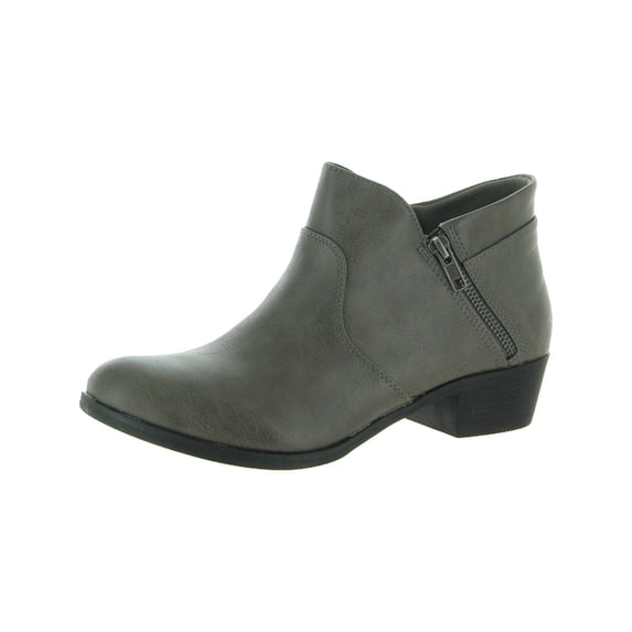 Sun + Stone Womens Abby Faux Suede Block Heel Ankle Boots