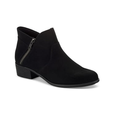 Sun   Stone Womens Adelinee Faux Suede Almond Toe Ankle Boots