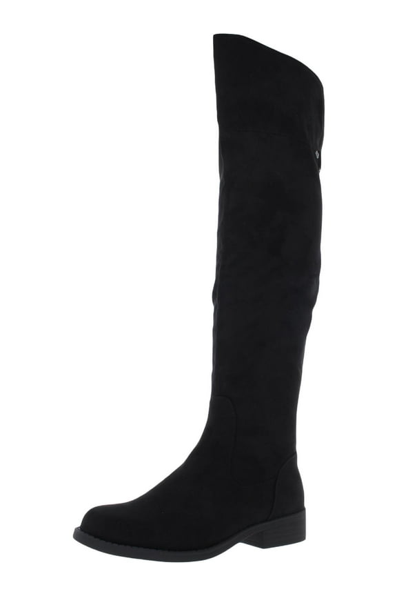 Womens Allicce Faux Suede Casual Over-The-Knee Boots