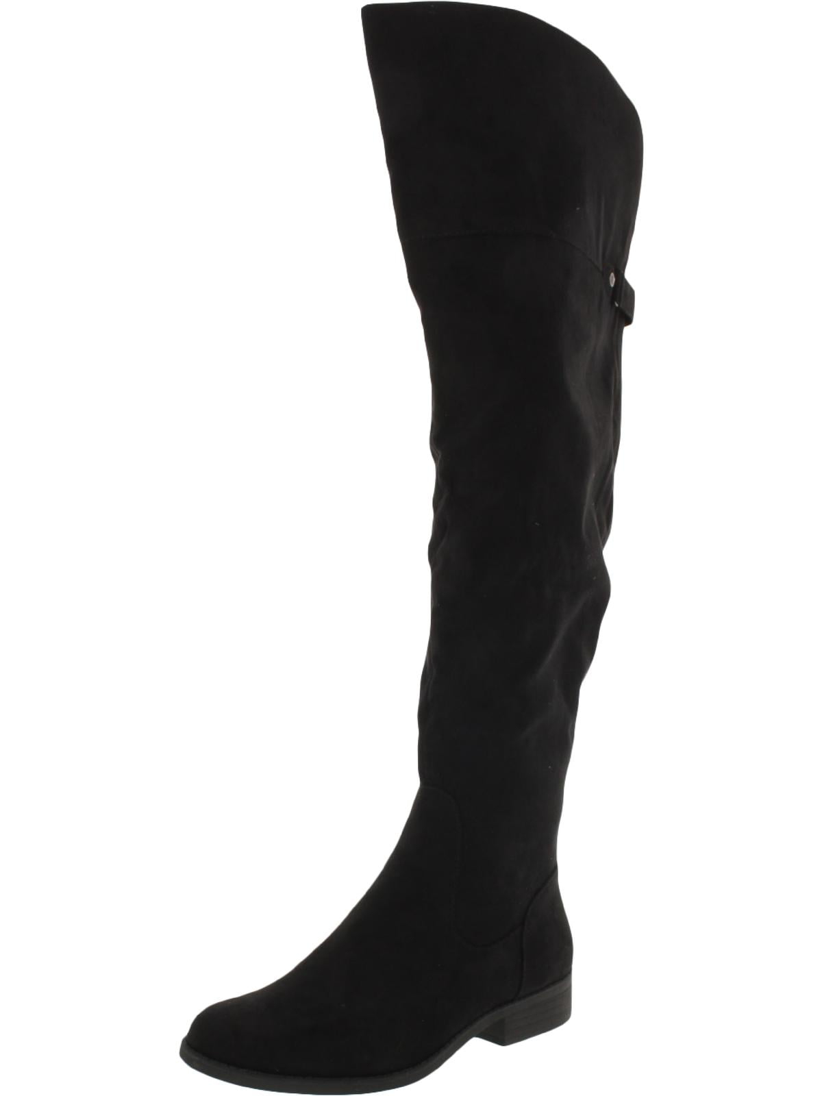 microsuede over the knee boots