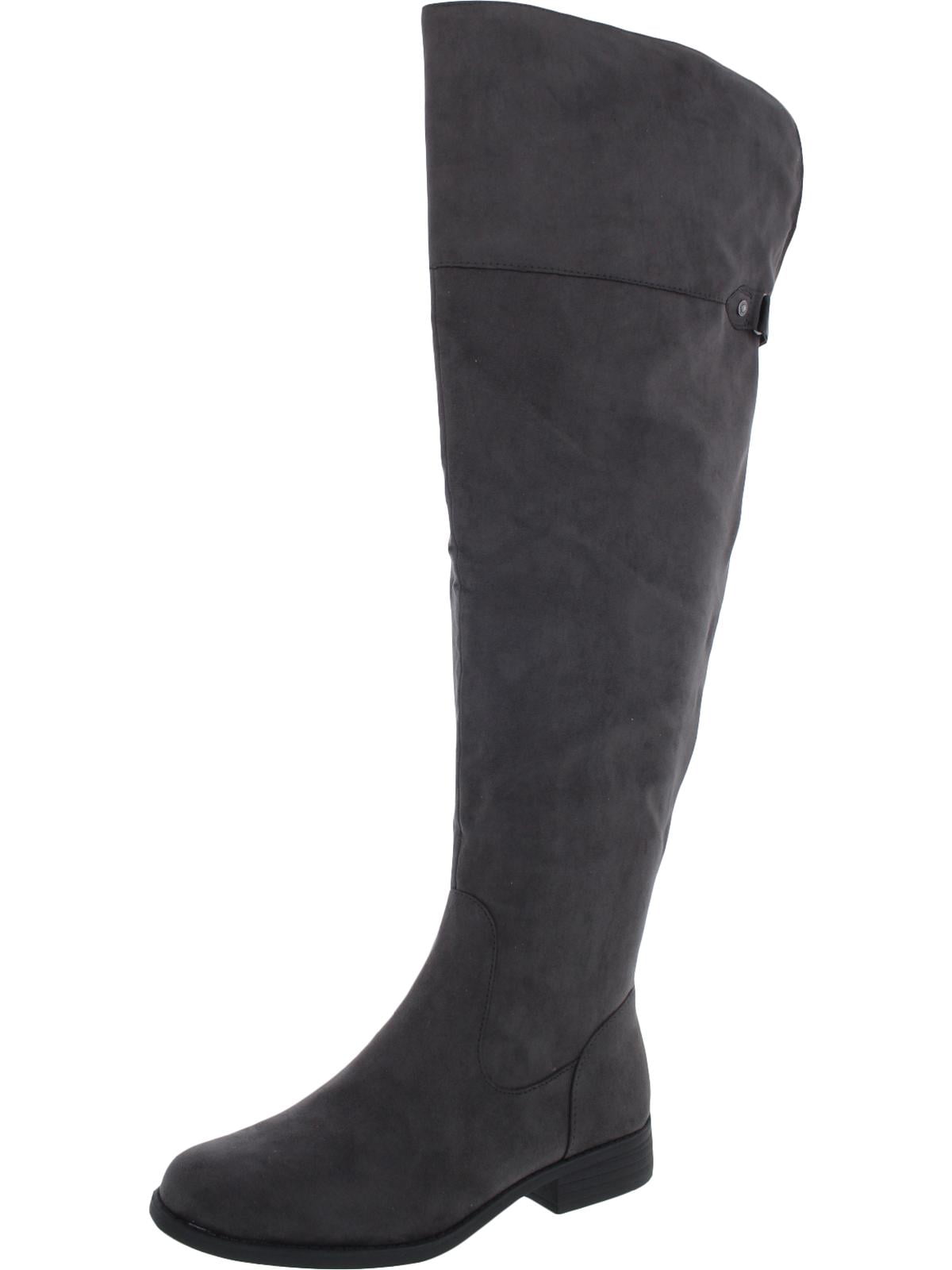 Sun + Stone Womens Allicce Wide Calf Faux Suede Knee-High Boots ...